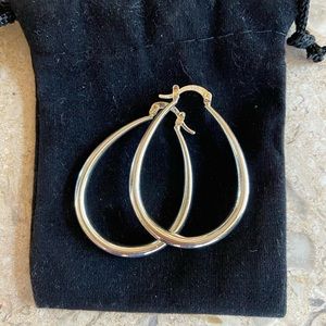 Sterling silver hoops